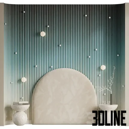 Headboard Stars(3dline.net)