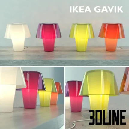 Ikea Gavik lamp set(3dline.net)a