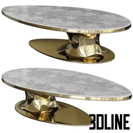 Ipe Cavalli SOWILO Elliptical low table(3dline.net)