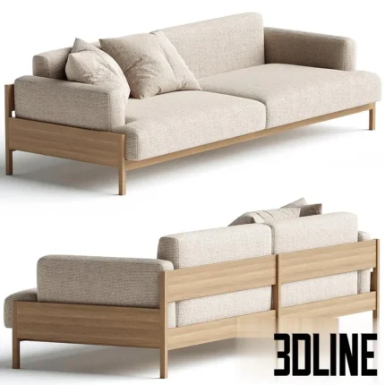 Kinuta Sofa 3 Seater A S01(3dline.net)