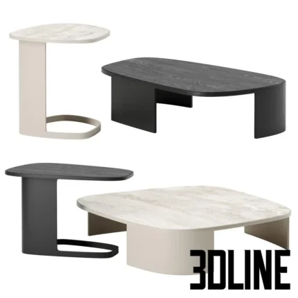 Koishi coffee tables set(3dline.net)