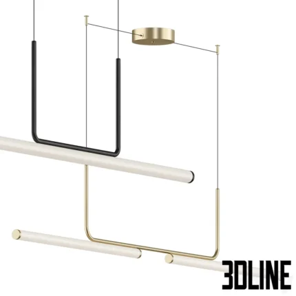 Kuzco Vesper LED Linear Pendant Light(3dline.net)