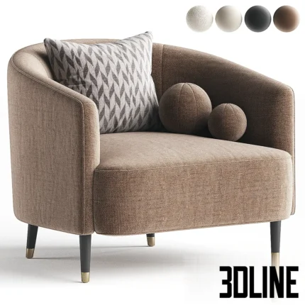 LAKEWOOD armchair(3dline.net)