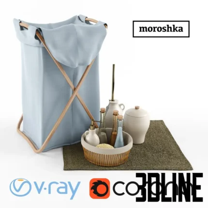Laundry Basket and Accessories(3dline.net)