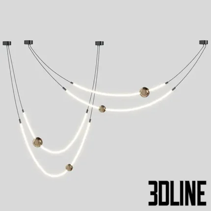 Line Led Chandelier(3dline.net)
