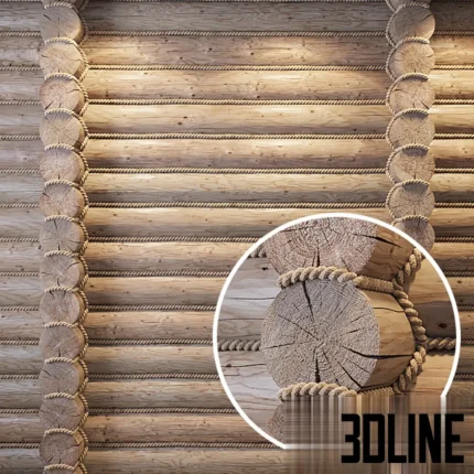 Logs with ropes(3dline.net)