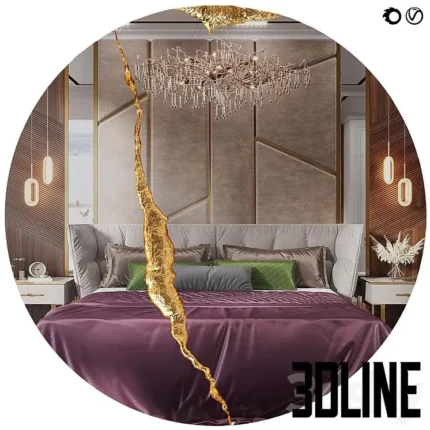 Lumiere Round II Mirror(3dline.net)