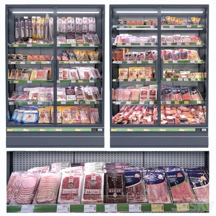 Market refrigerators 2(3dline.net)