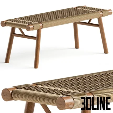 Maruta Bench by Big Sand Woodworking(3dline.net)