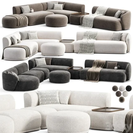 Meridiani Rene Sofa(3dline.net)