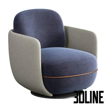 Miles Lounge Armchair(3dline.net)