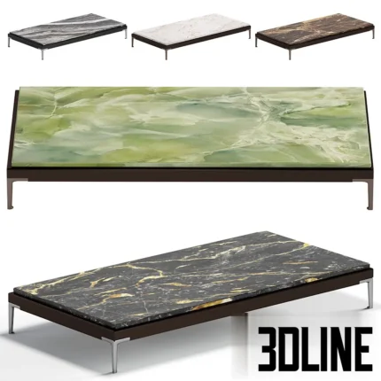 Minotti Patio Table 180 cm 5 Colors Version(3dline.net)