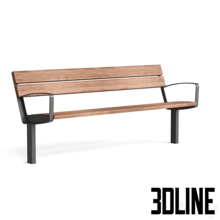 Mmcite Intervera outdoor park benches(3dline.net)