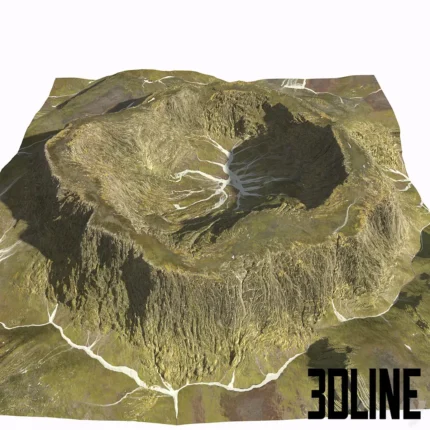 Mountain in real world scale(3dline.net)