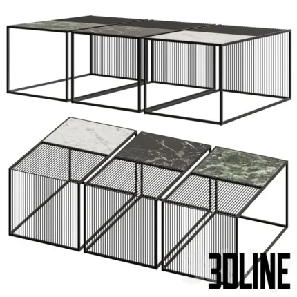 NV Gallery Skye Marble Coffee Table(3dline.net)