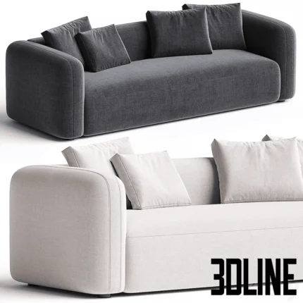 Nara Sofa Gibson Wheat(3dline.net)