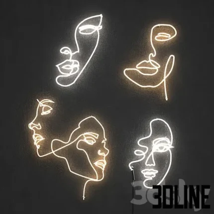 Neon Light Set 7(3dline.net)