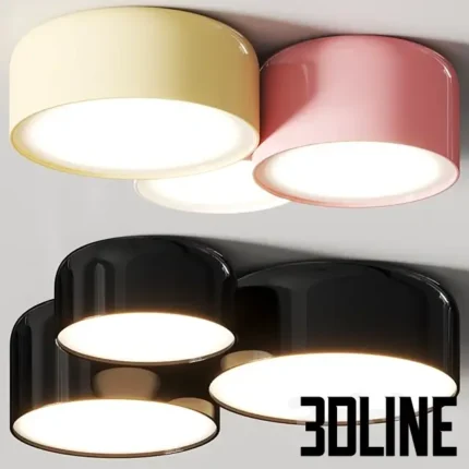 Ole Lighting Pot Ceiling Lamps(3dline.net)