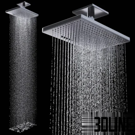 Overhead shower 460300 2jet(3dline.net)