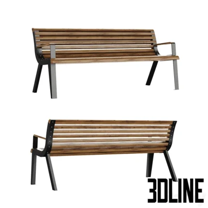 Park bench mmcite diva(3dline.net)
