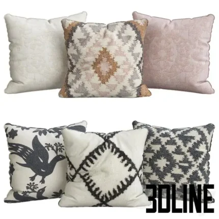 Pillows for Sofa 6 Pieces No 72(3dline.net)
