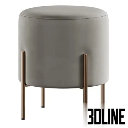 Pouf Gato Round by Cosmo(3dline.net)