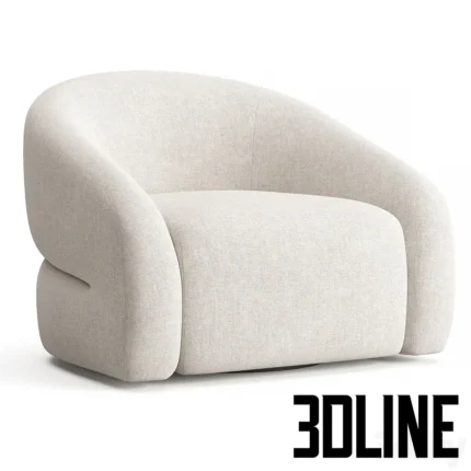 RH Sora Swivel Chair(3dline.net)