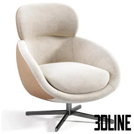 Russell Armchair By Minotti(3dline.net)