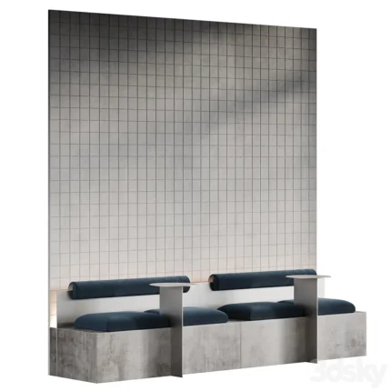 Seating in a restaurant or office lobby(3dline.net)