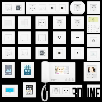 Set Bticino Livinglight Air(3dline.net)