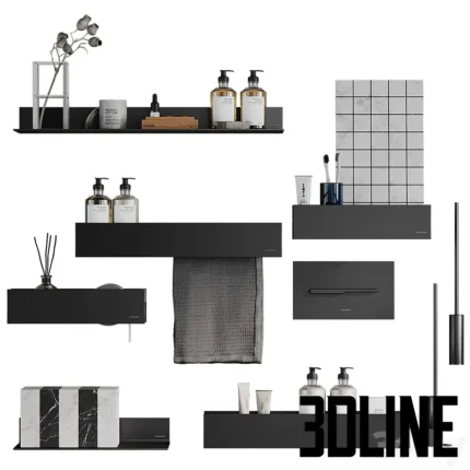 Set of accessories from italian brand(3dline.net)