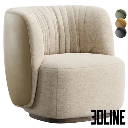 Sipario Lounge Chair by Ghidini 1961(3dline.net)