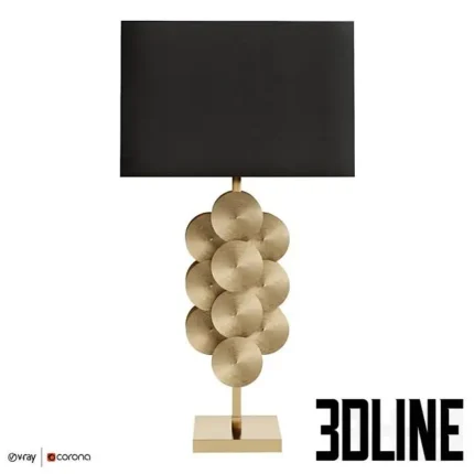 Table Lamp Puzzle Circles(3dline.net)
