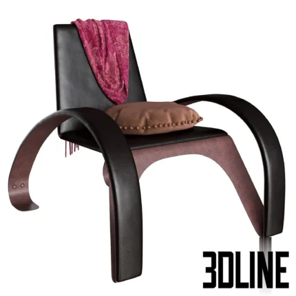 TrackDesign Kriva armchair(3dline.net)
