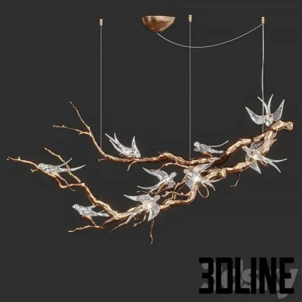Voa Large Chandelier Serip(3dline.net)