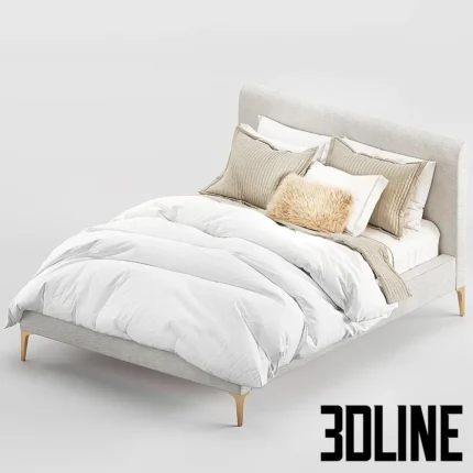 West Elm Andes bed(3dline.net)
