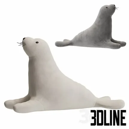 White Seal Plush Toy(3dline.net)