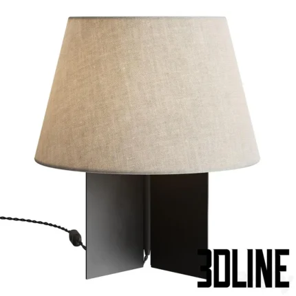 Zara Home Table Lamp 01(3dline.net)