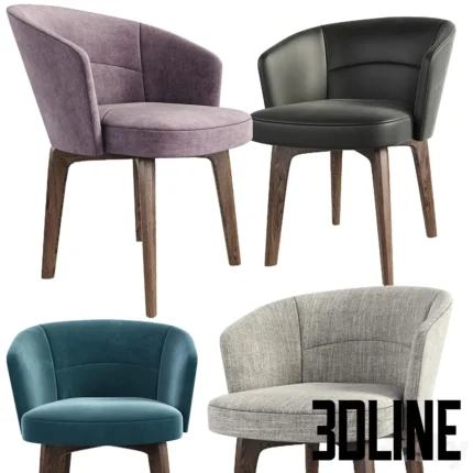 Amelie Dining Chair(3dline.net)