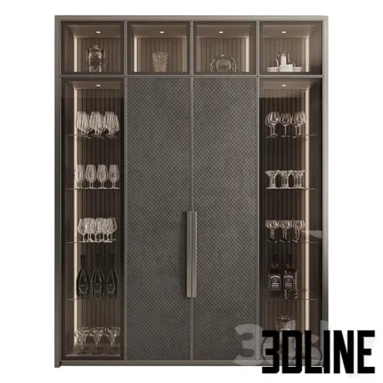 Cupboard with Dishes My Design(3dline.net)