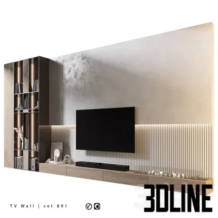 TV Wall Set 891(3dline.net)