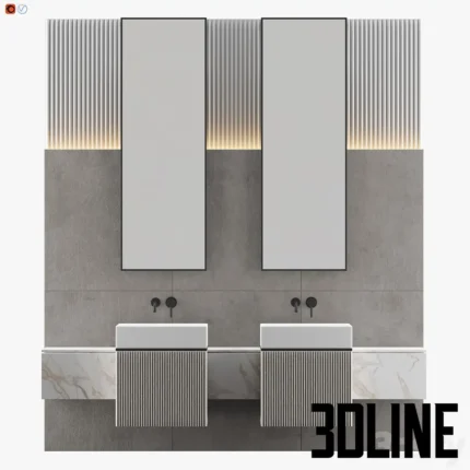 Andrei White Bathroom(3dline.net)