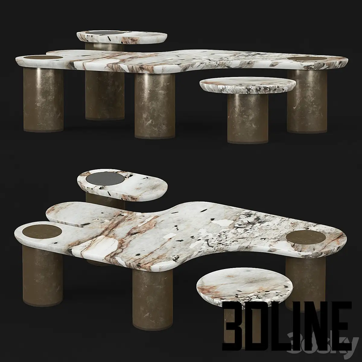 Apparatus Interlude marble table(3dline.net)a