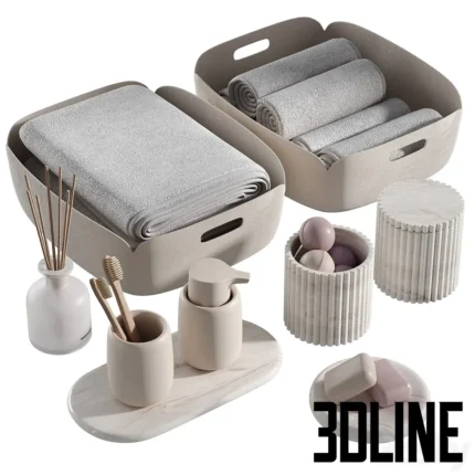 Bathroom decor 02 Muuto Apotheke Blomus(3dline.net)