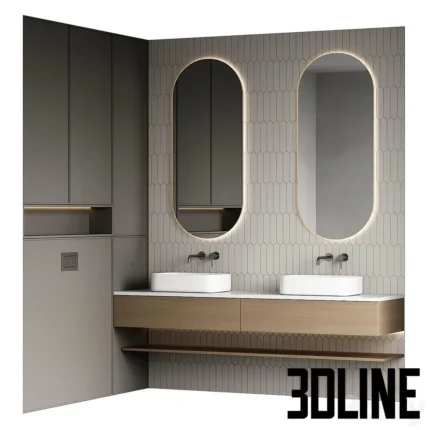 Bathroom furniture 96(3dline.net)