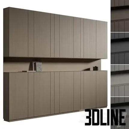Bookshelf and Decor Rack Closet(3dline.net)