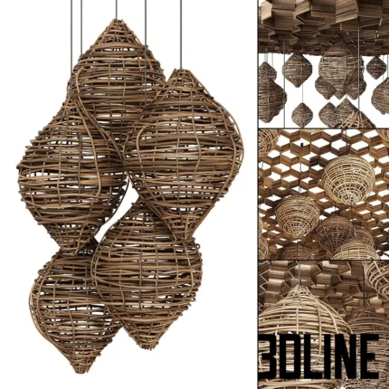 Branch Vespiary ceiling decor n1 Beehive(3dline.net)