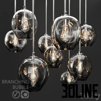 Branching bubble 1 lamp(3dline.net)