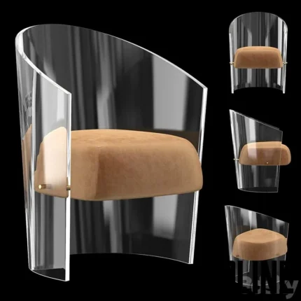 CHAHAN Plexiglass armchair(3dline.net)