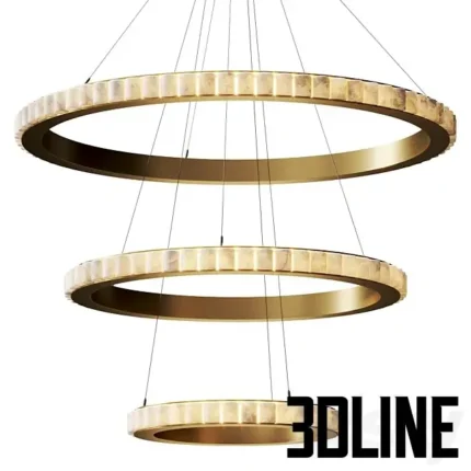 CTO Lighting Avalon Triple Chandelier(3dline.net)